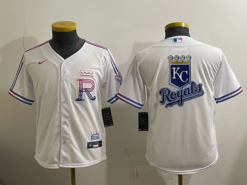 women Kansas City Royals blank white Nike MLB 2025 jersey 052002